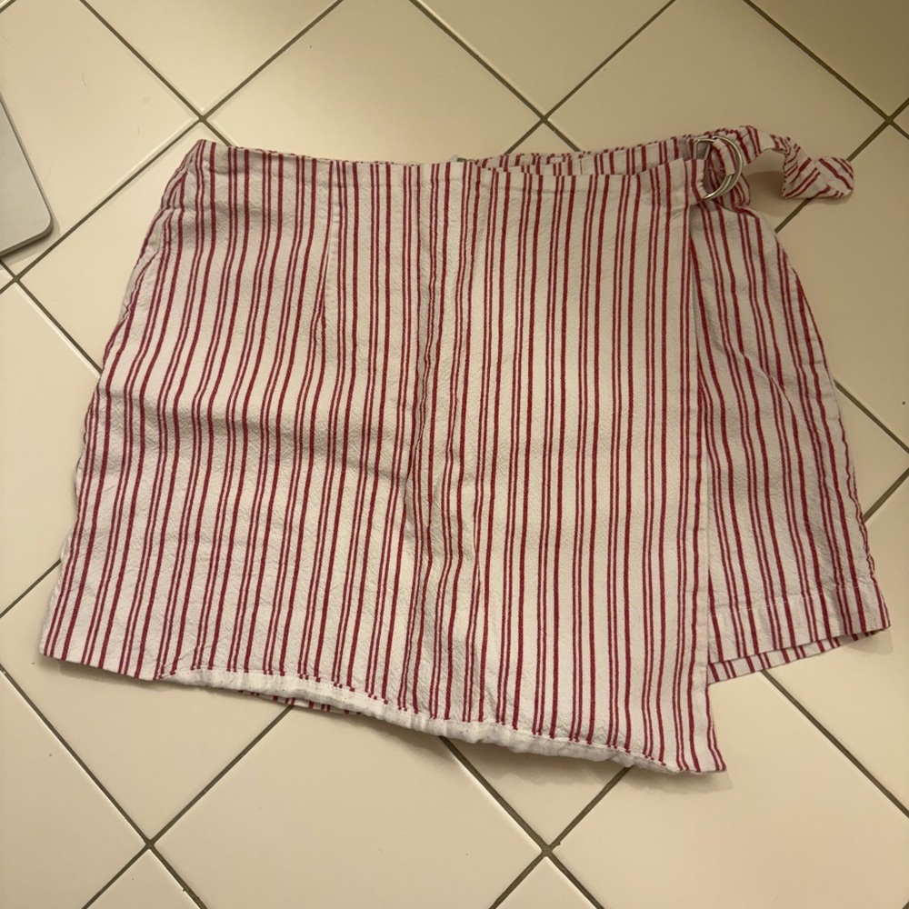 Pink and white skort with shorts